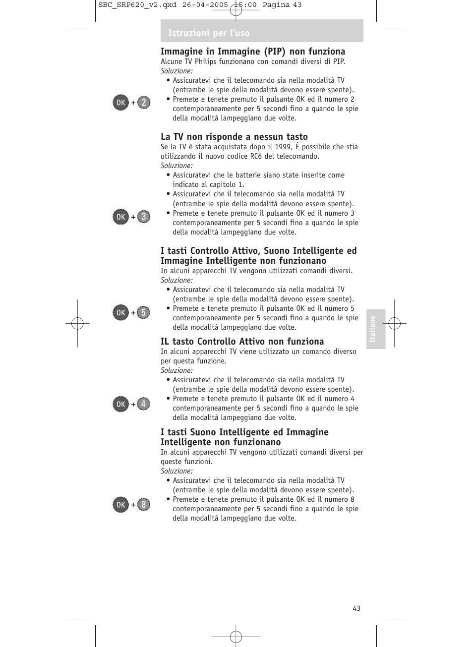 Philips SRP620 User Manual | Page 43 / 76