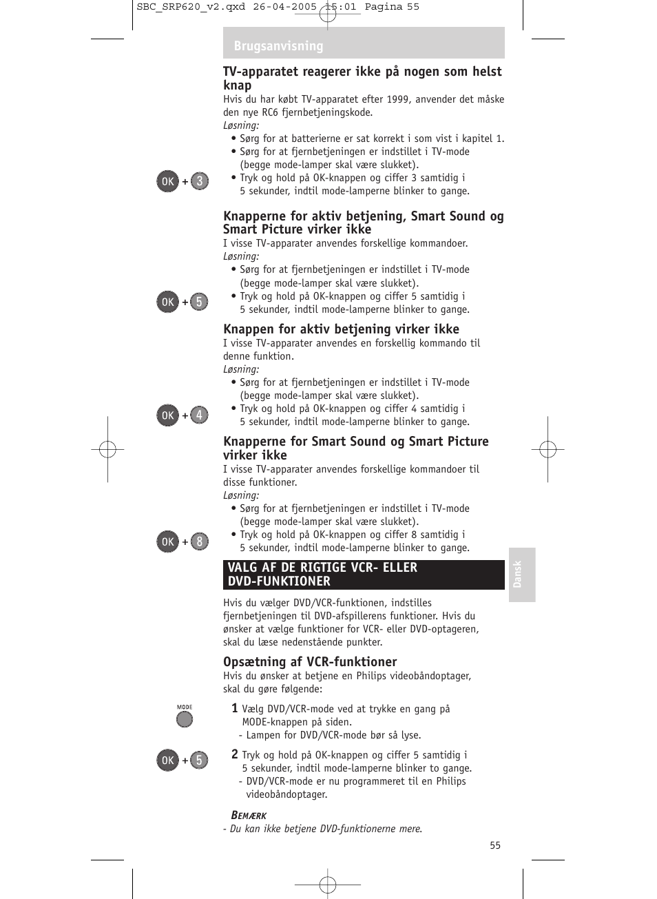 Philips SRP620 User Manual | Page 55 / 76