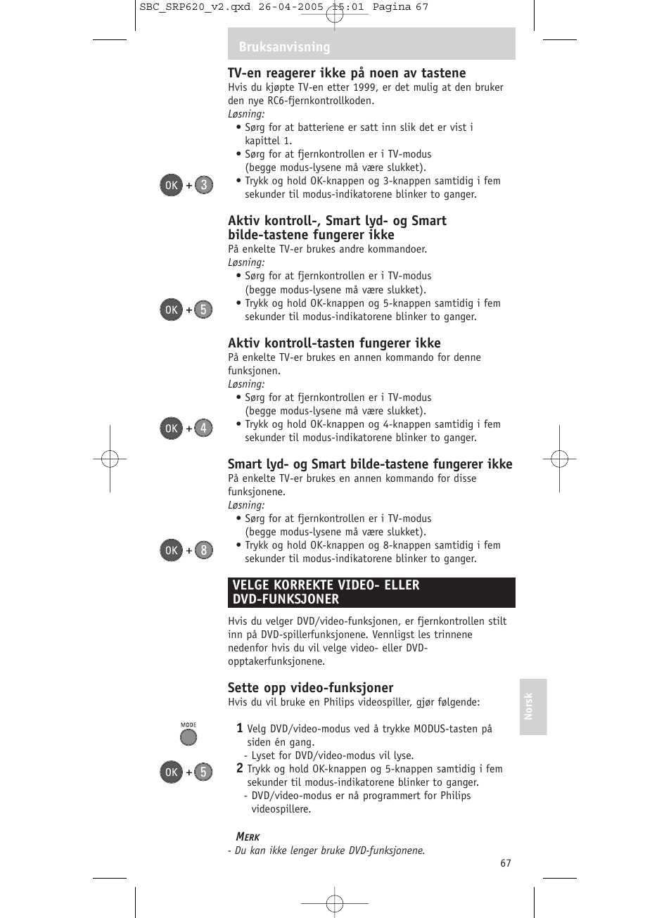 Philips SRP620 User Manual | Page 67 / 76