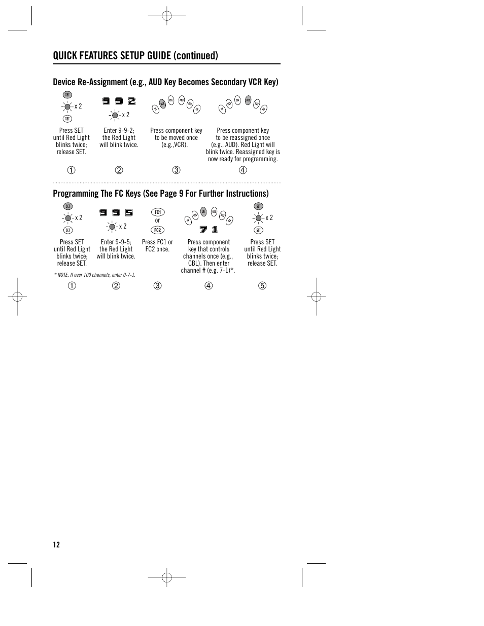 Quick features setup guide (continued) | Philips REM380 User Manual | Page 12 / 19