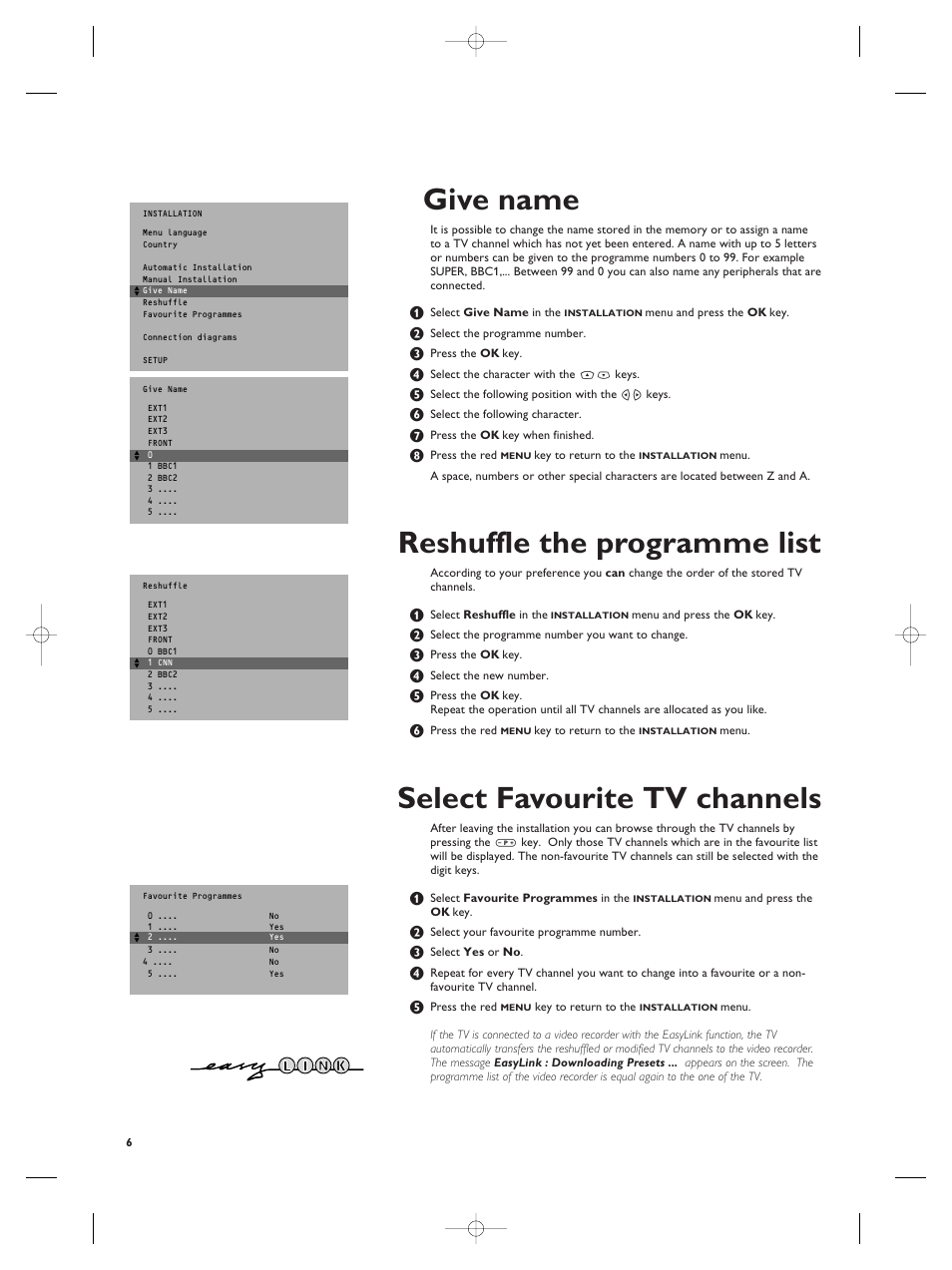 Give name | Philips TV Remote Control User Manual | Page 6 / 20