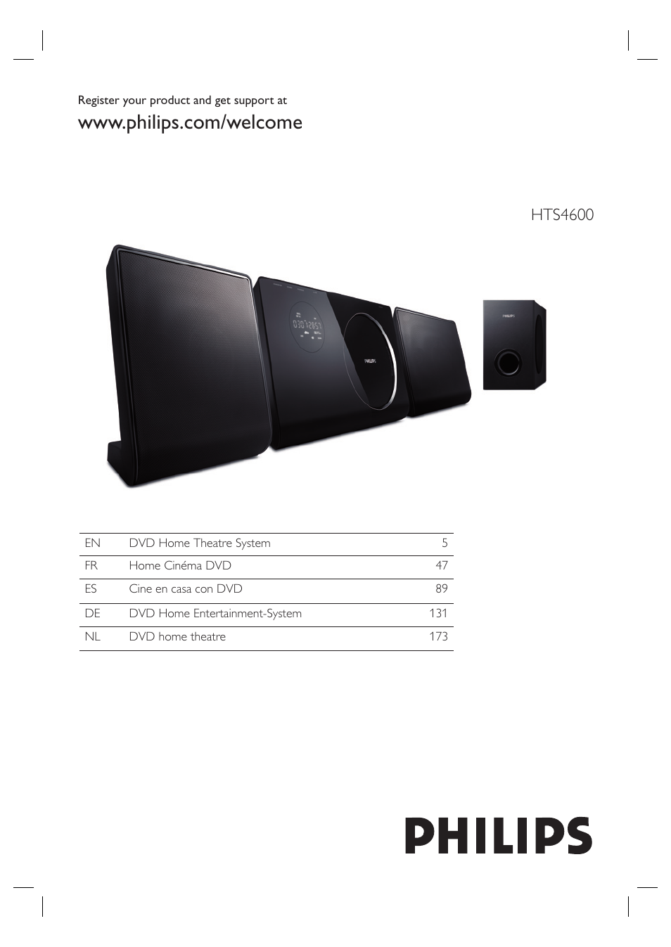 Philips HTS4600 User Manual | 46 pages