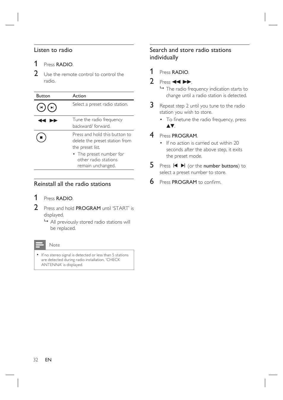Philips HTS4600 User Manual | Page 32 / 46
