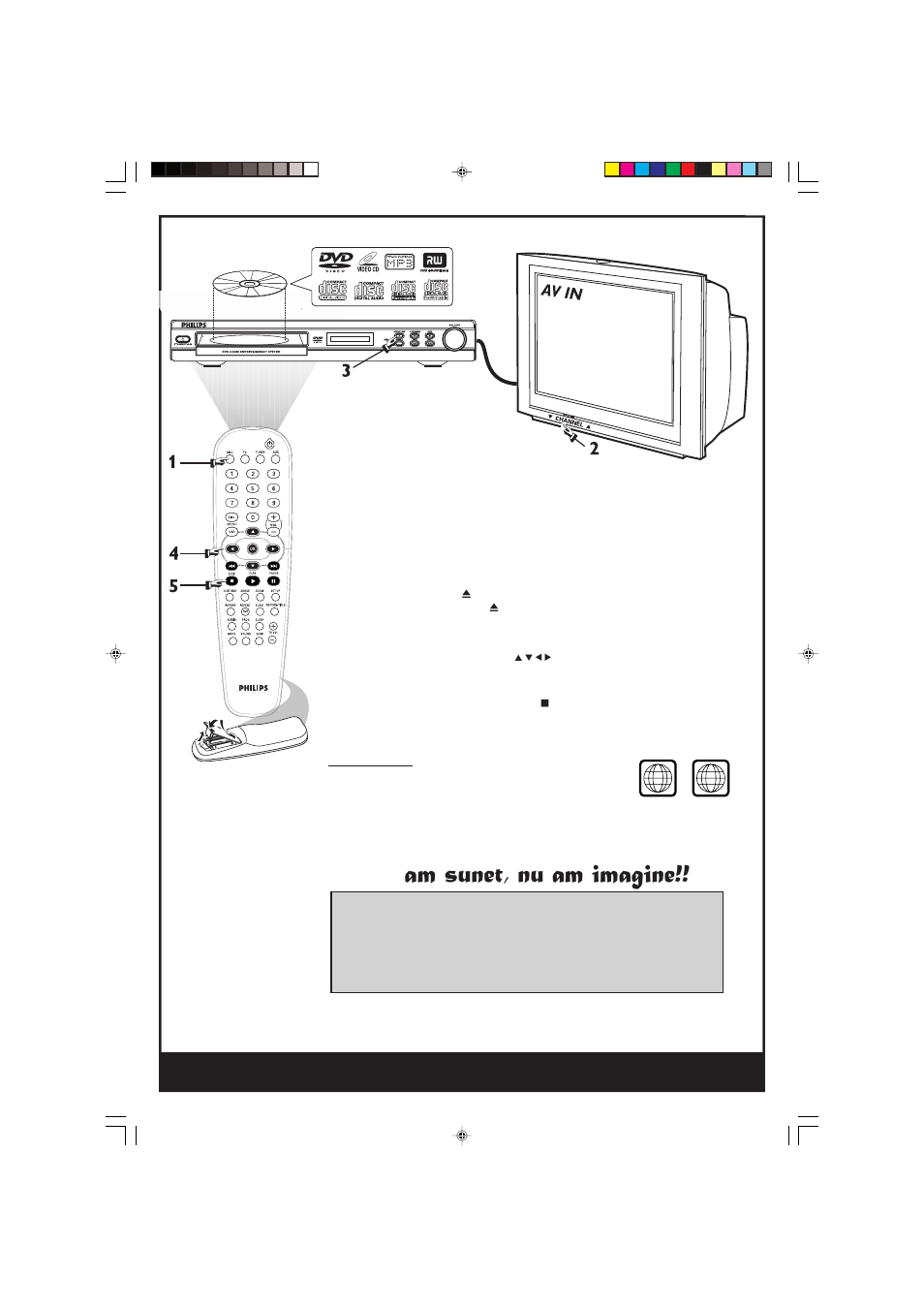 Am sunet, nu am imagine, Redarea unui disc | Philips 3600D User Manual | Page 7 / 49