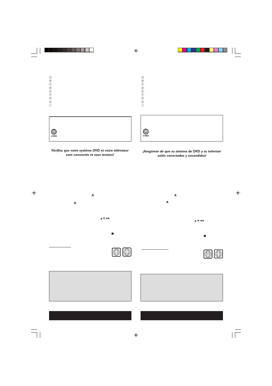 Guide de démarrage rapide, Guía de utilización rápida | Philips 3600D User Manual | Page 8 / 49