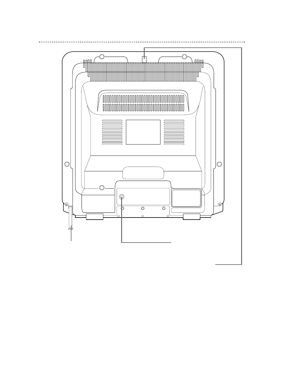 Rear panel 21 | Philips CCB 252AT User Manual | Page 21 / 60