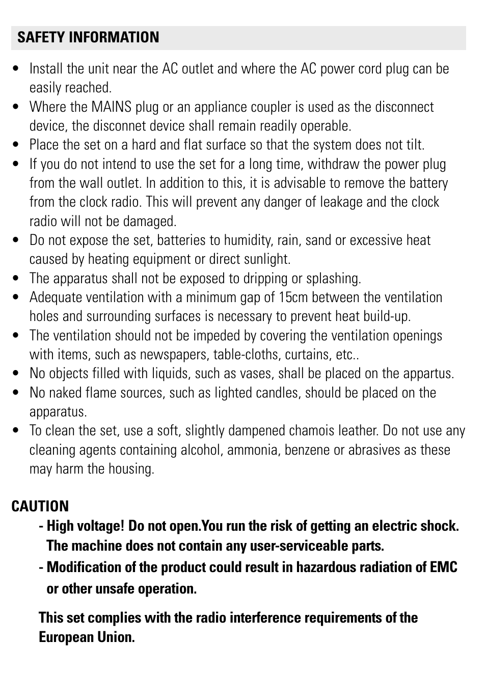 Philips AJ3121/79 User Manual | Page 8 / 12