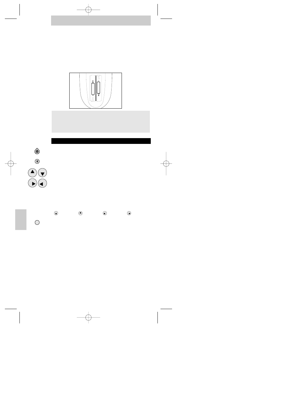 Att sätta i batterierna, Knappar & funktioner, Bruksanvisning | Prog, Prog t | Philips SBC RU 120 User Manual | Page 49 / 69