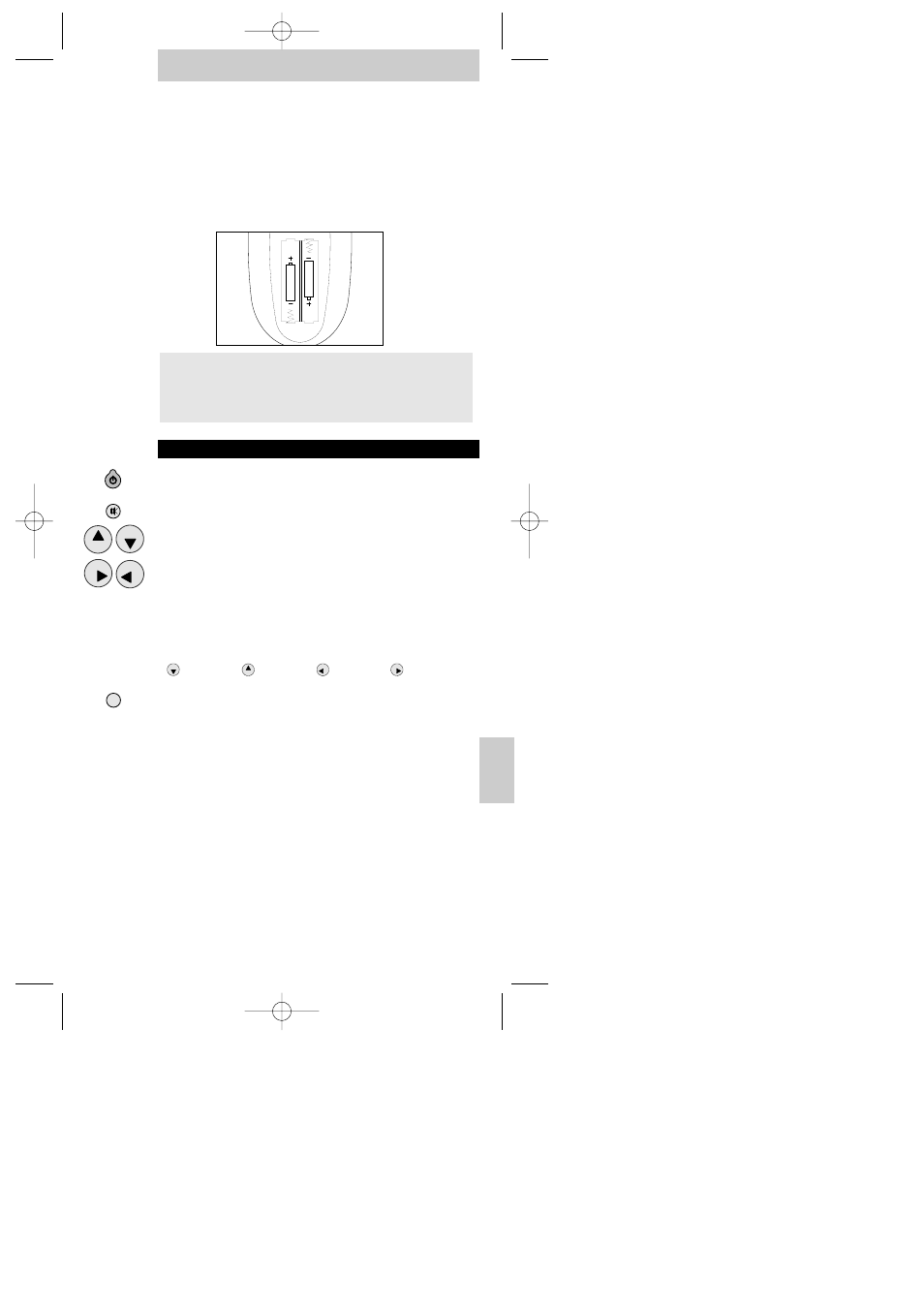 Installering af batterier, Knapper & funktioner, Brugsanvisning | Prog, Prog e | Philips SBC RU 120 User Manual | Page 54 / 69