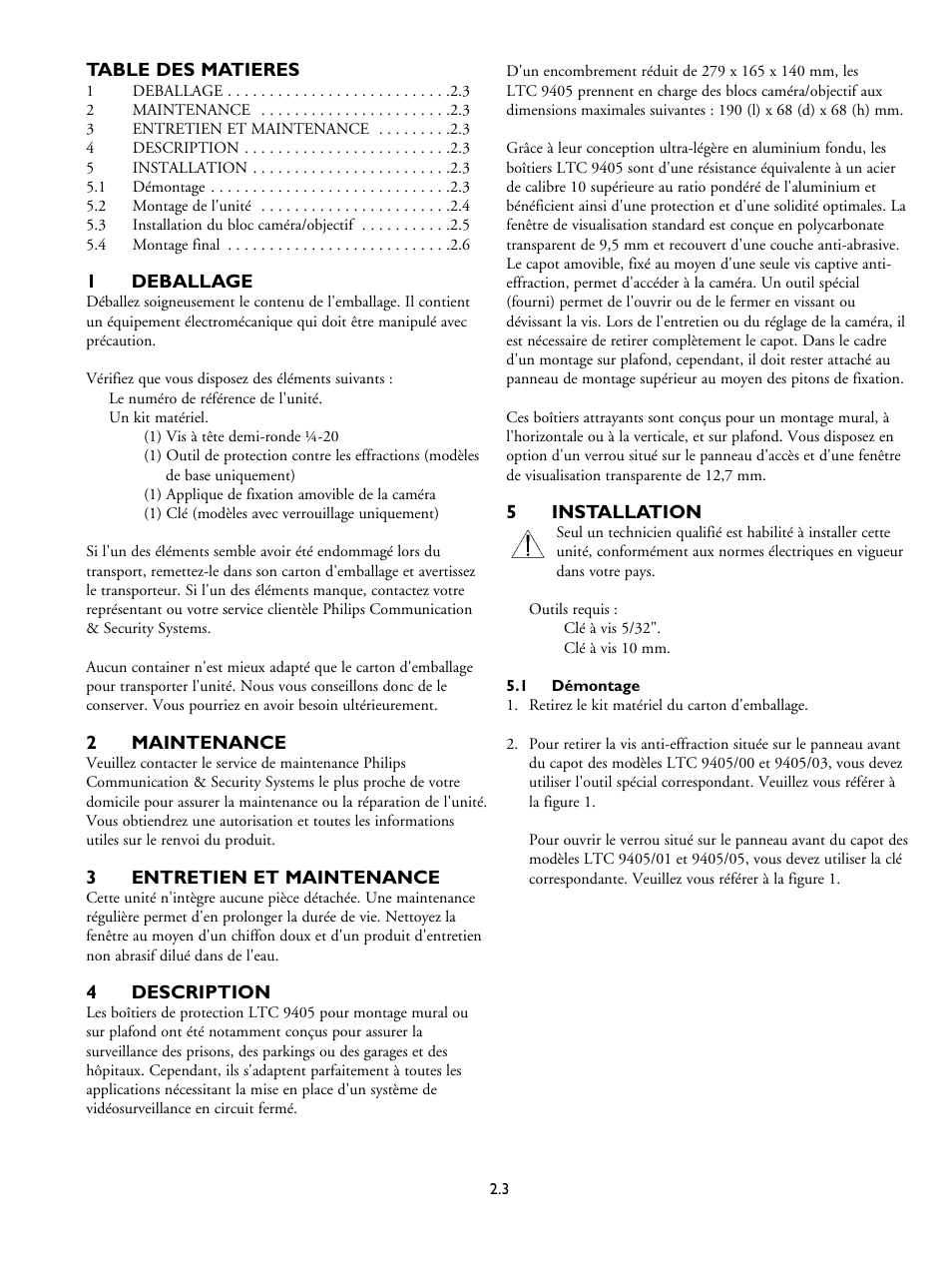 Philips LTC 9405 User Manual | Page 11 / 40