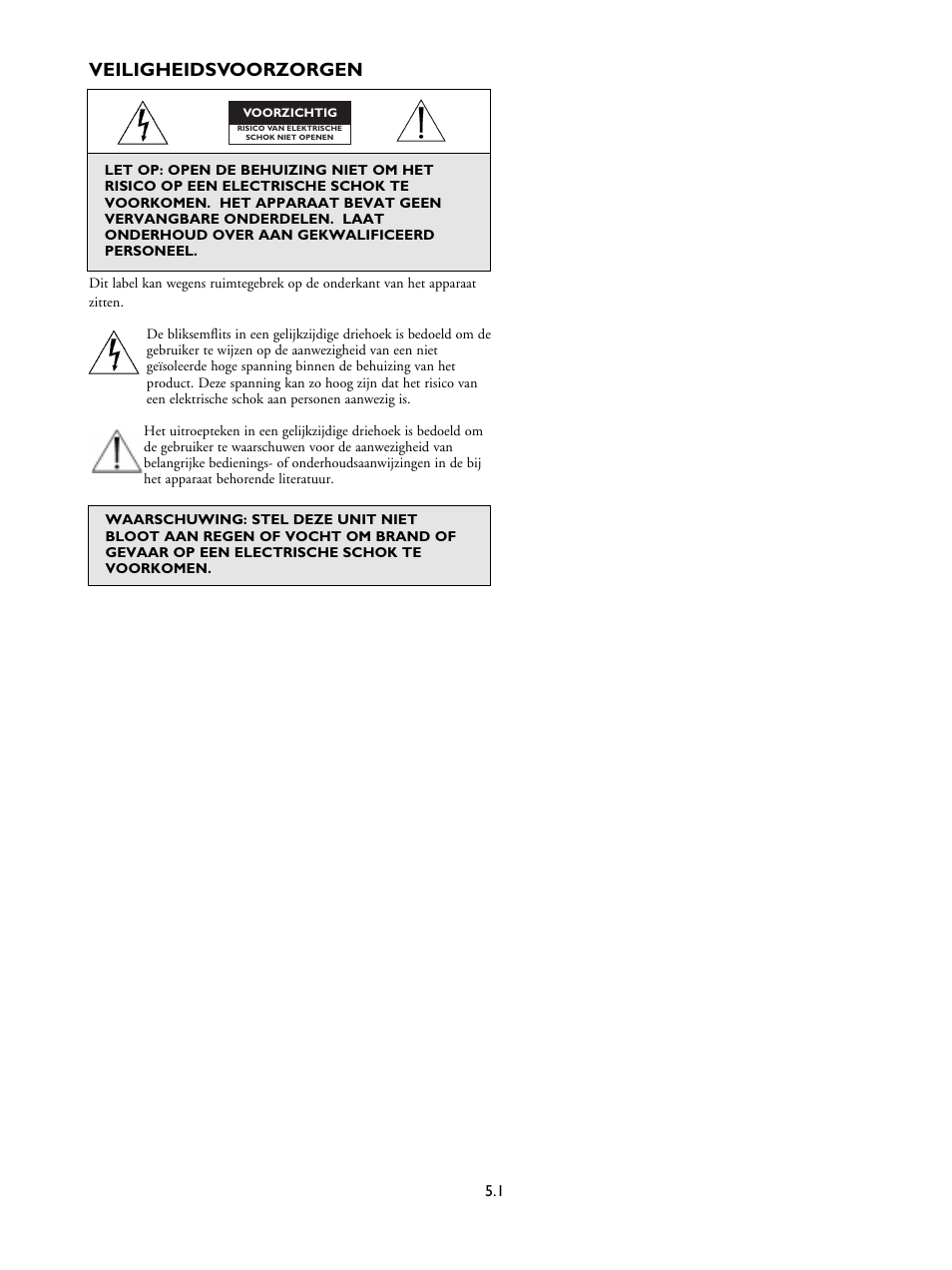 Veiligheidsvoorzorgen | Philips LTC 9405 User Manual | Page 27 / 40