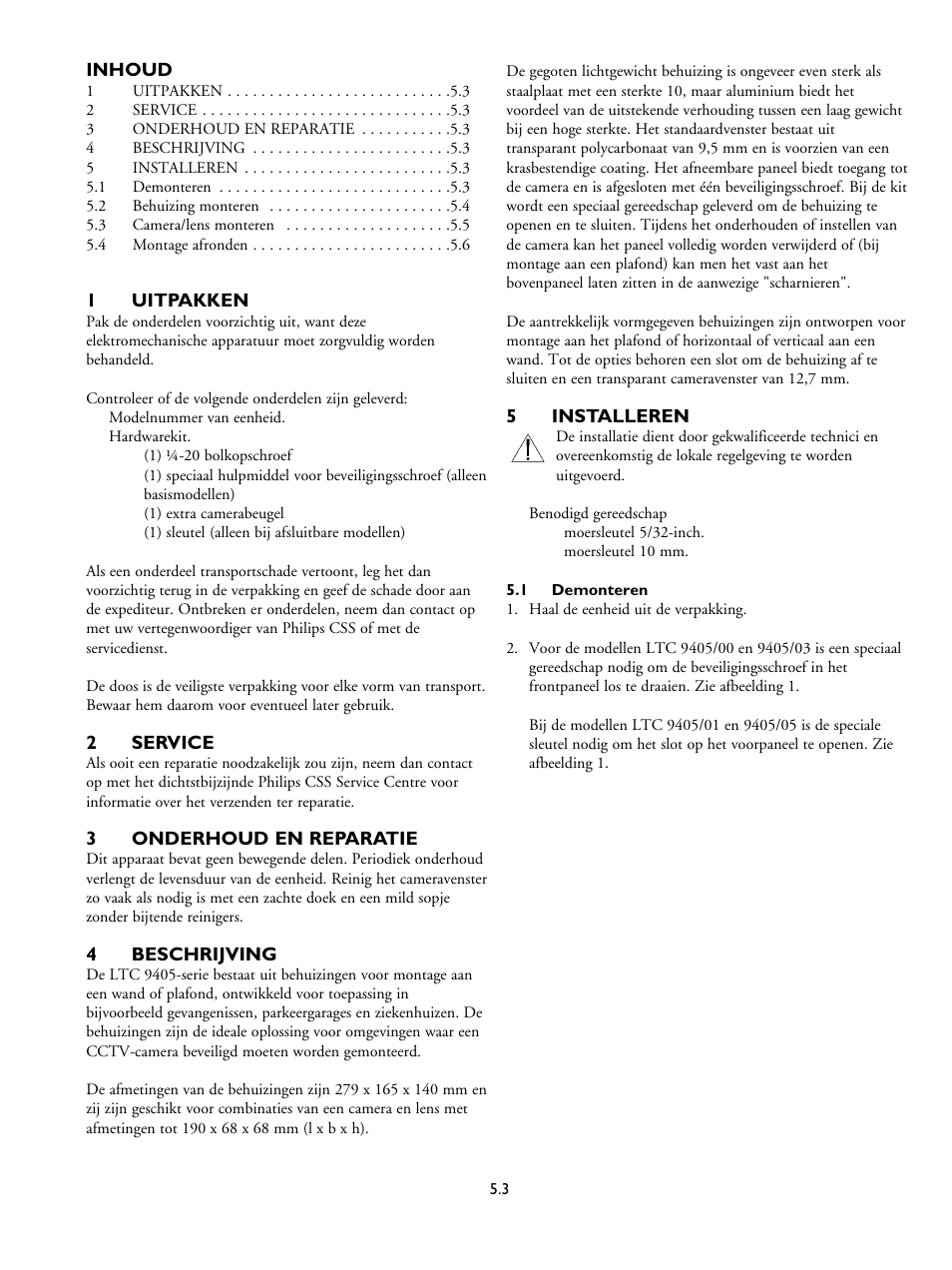 Philips LTC 9405 User Manual | Page 29 / 40