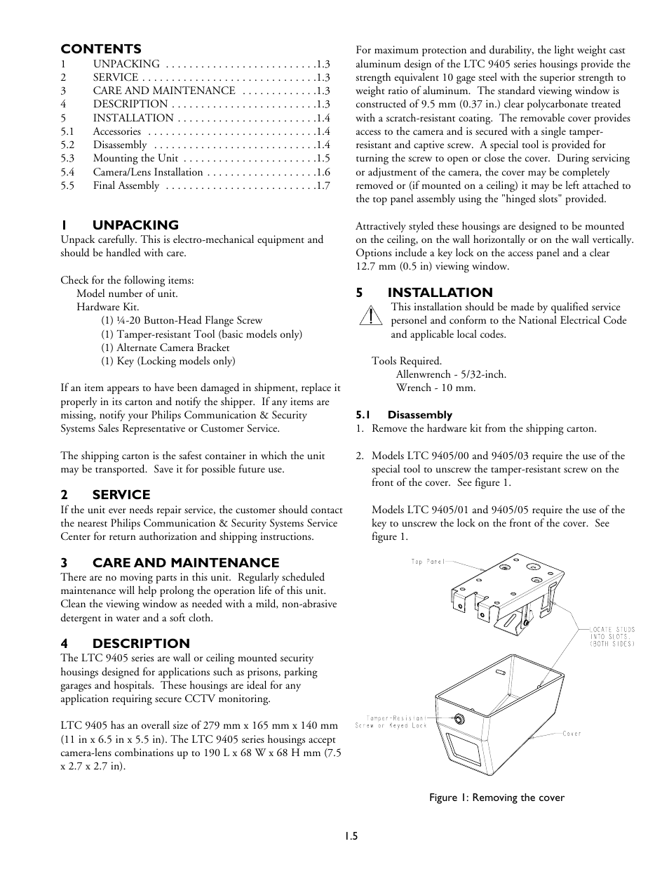 Philips LTC 9405 User Manual | Page 5 / 40