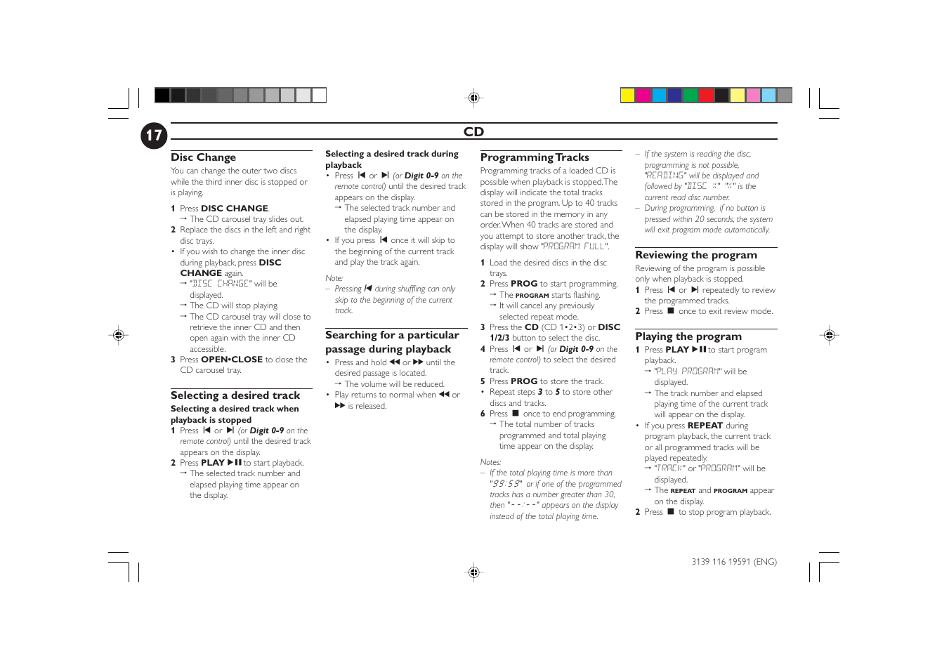 Philips FW-C85 User Manual | Page 17 / 30