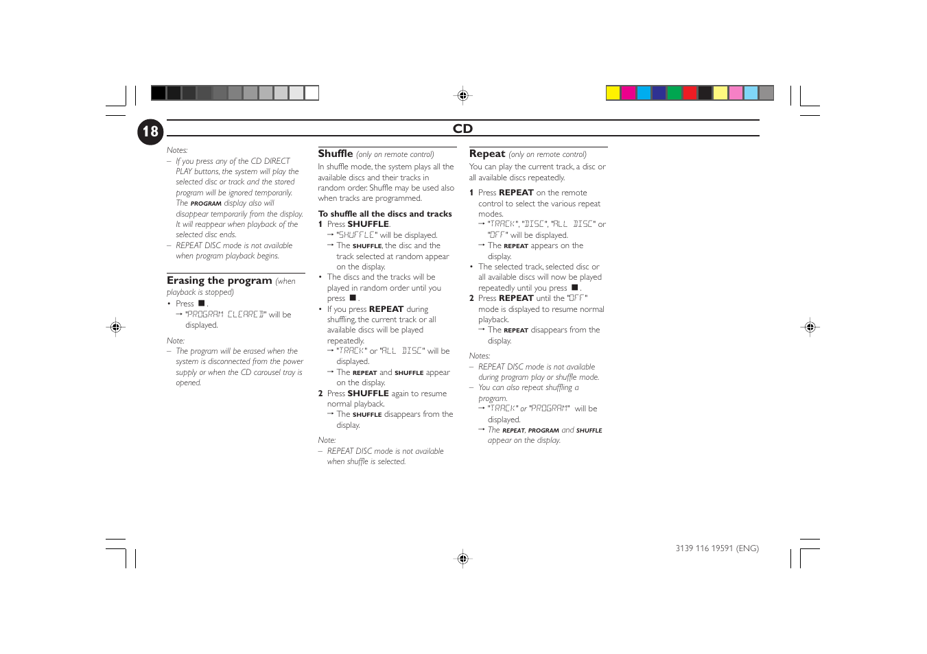 Philips FW-C85 User Manual | Page 18 / 30