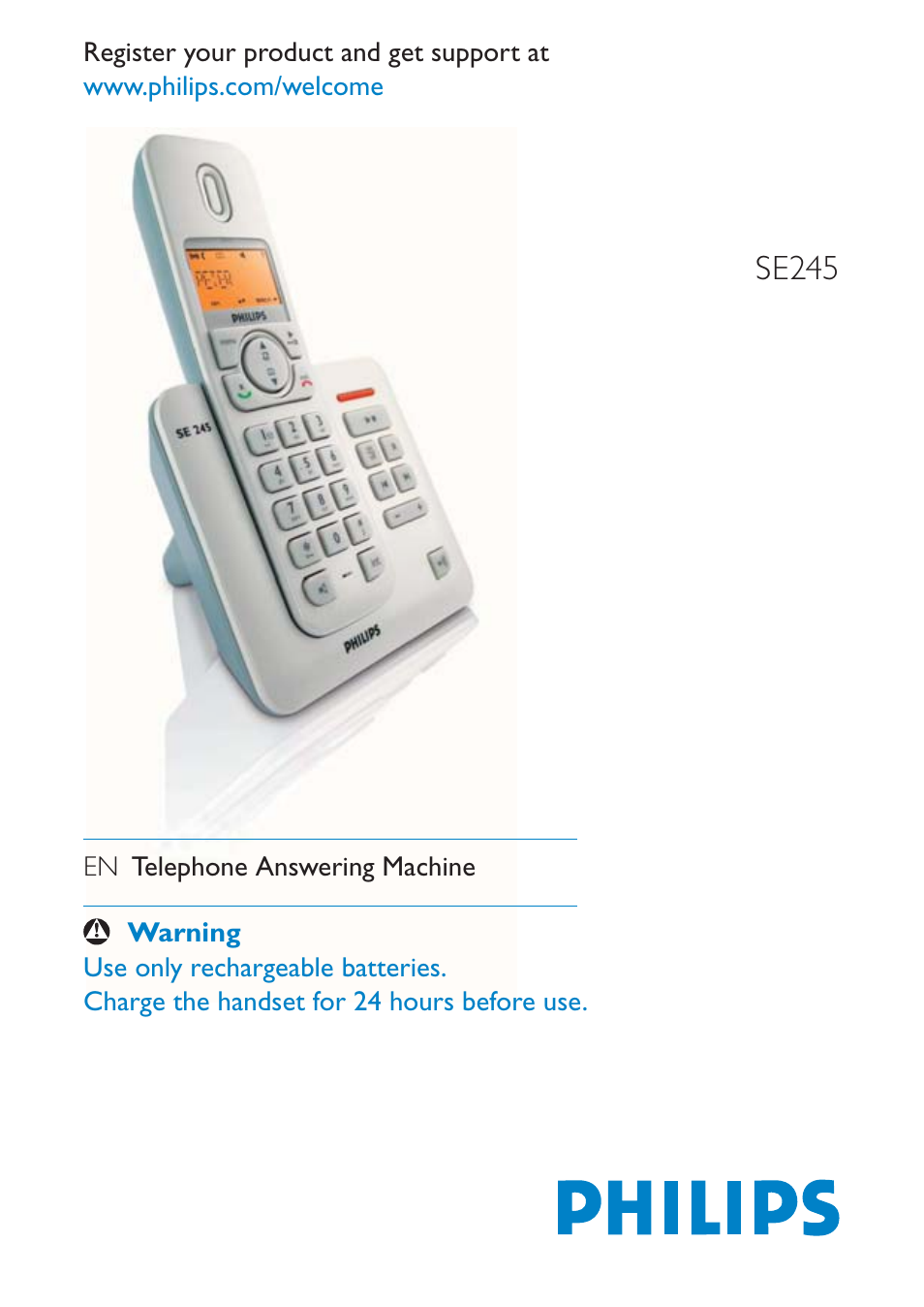 Philips SE245 User Manual | 56 pages