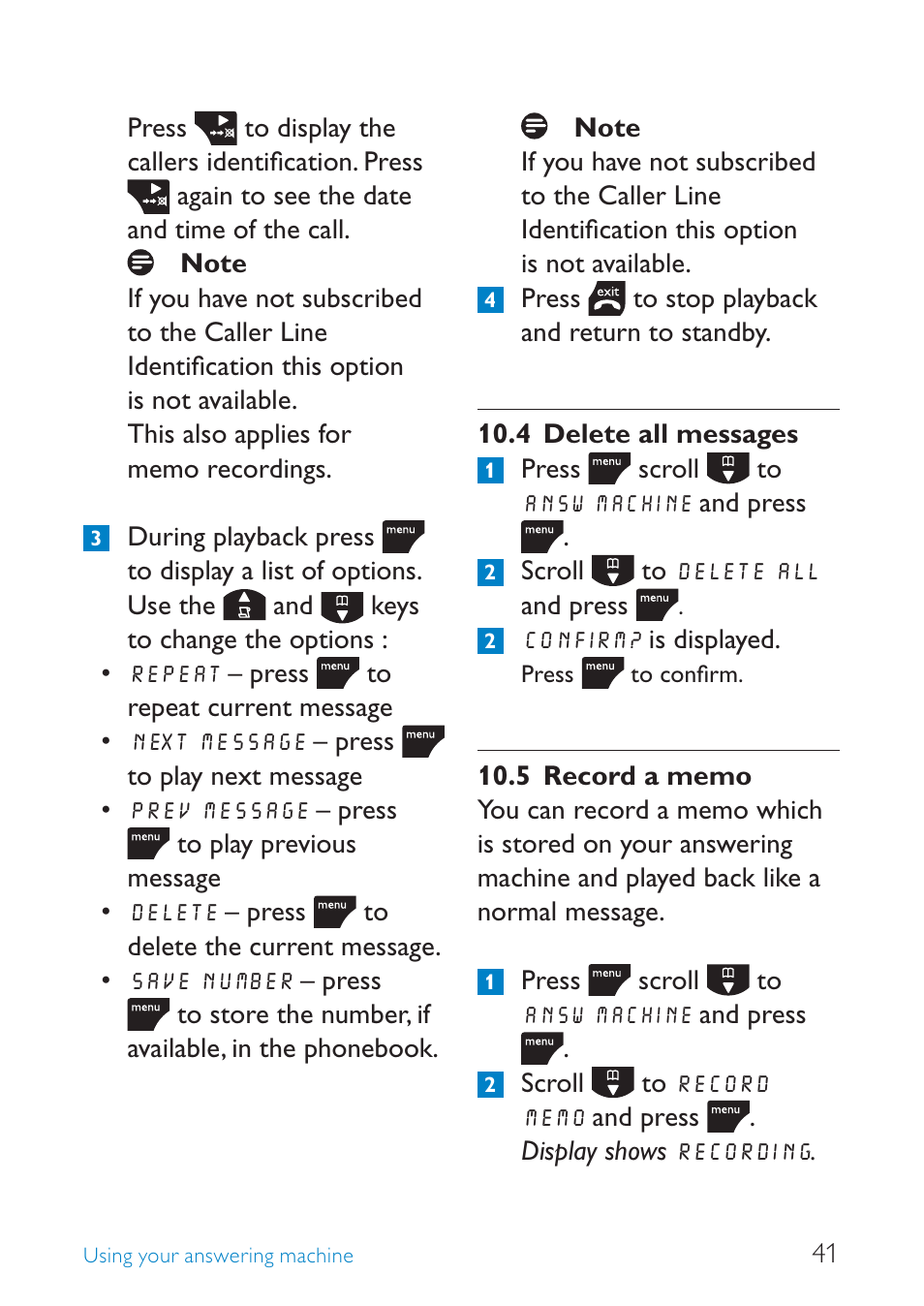 Philips SE245 User Manual | Page 43 / 56