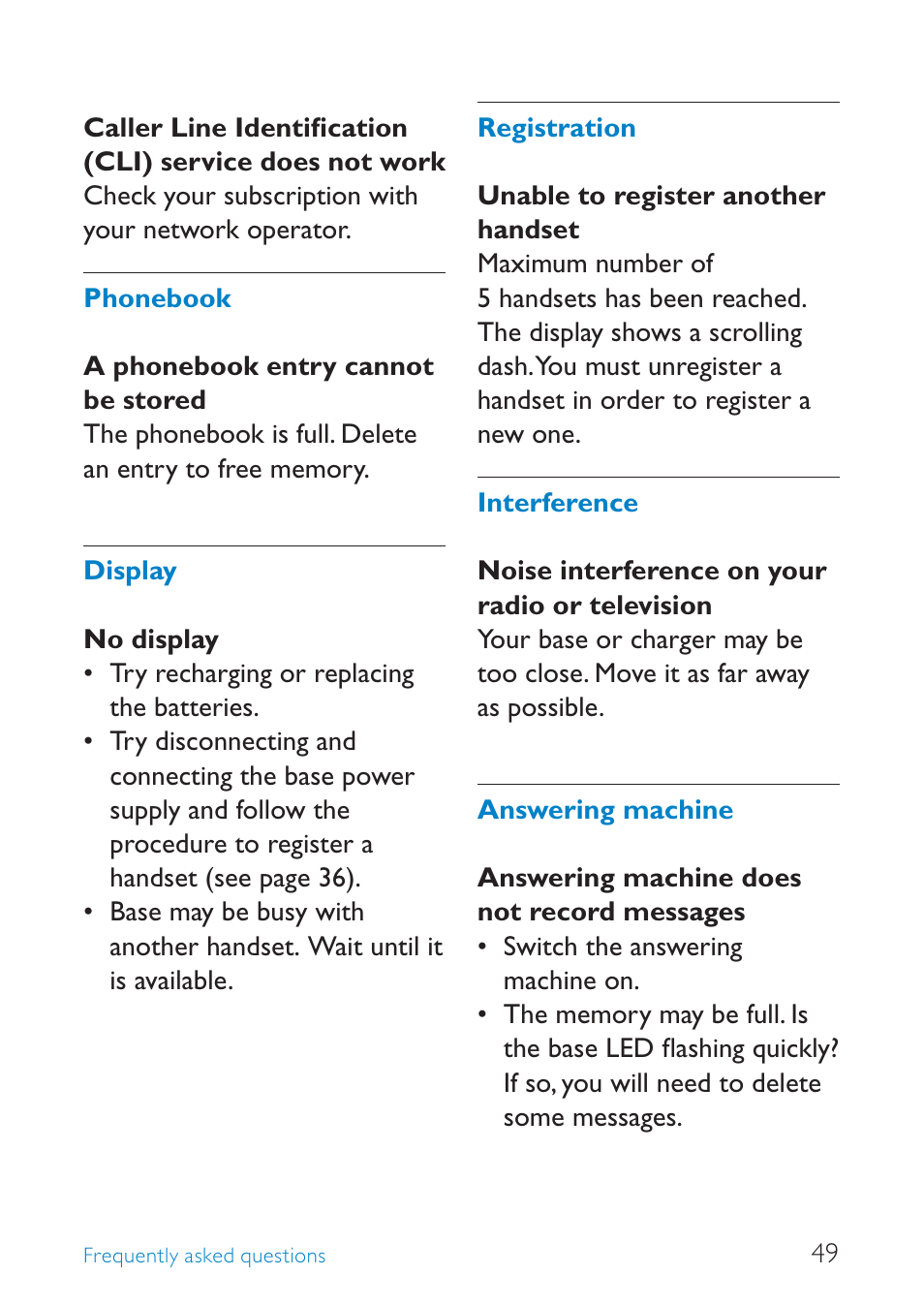 Philips SE245 User Manual | Page 51 / 56