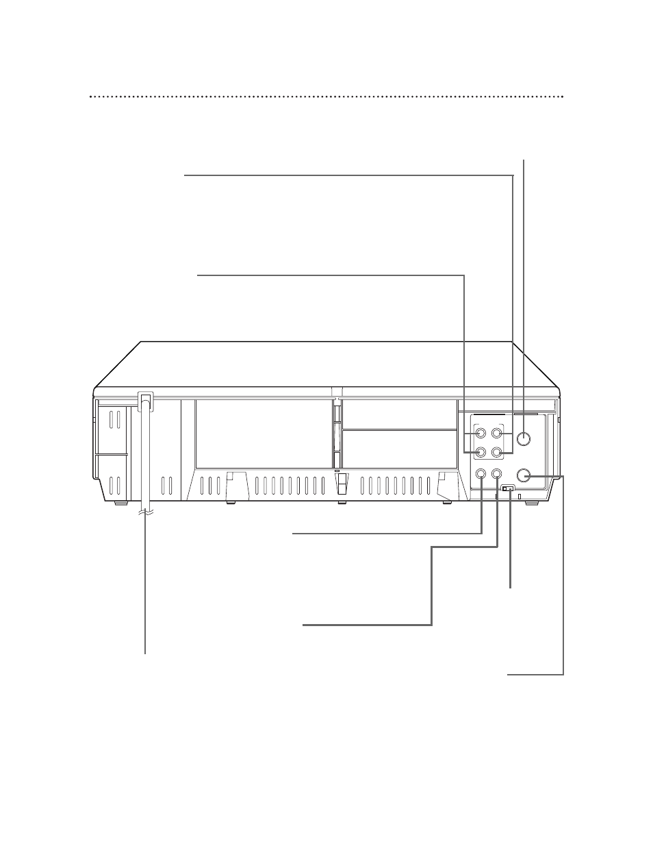 28 rear panel | Philips VR421CAT User Manual | Page 8 / 9