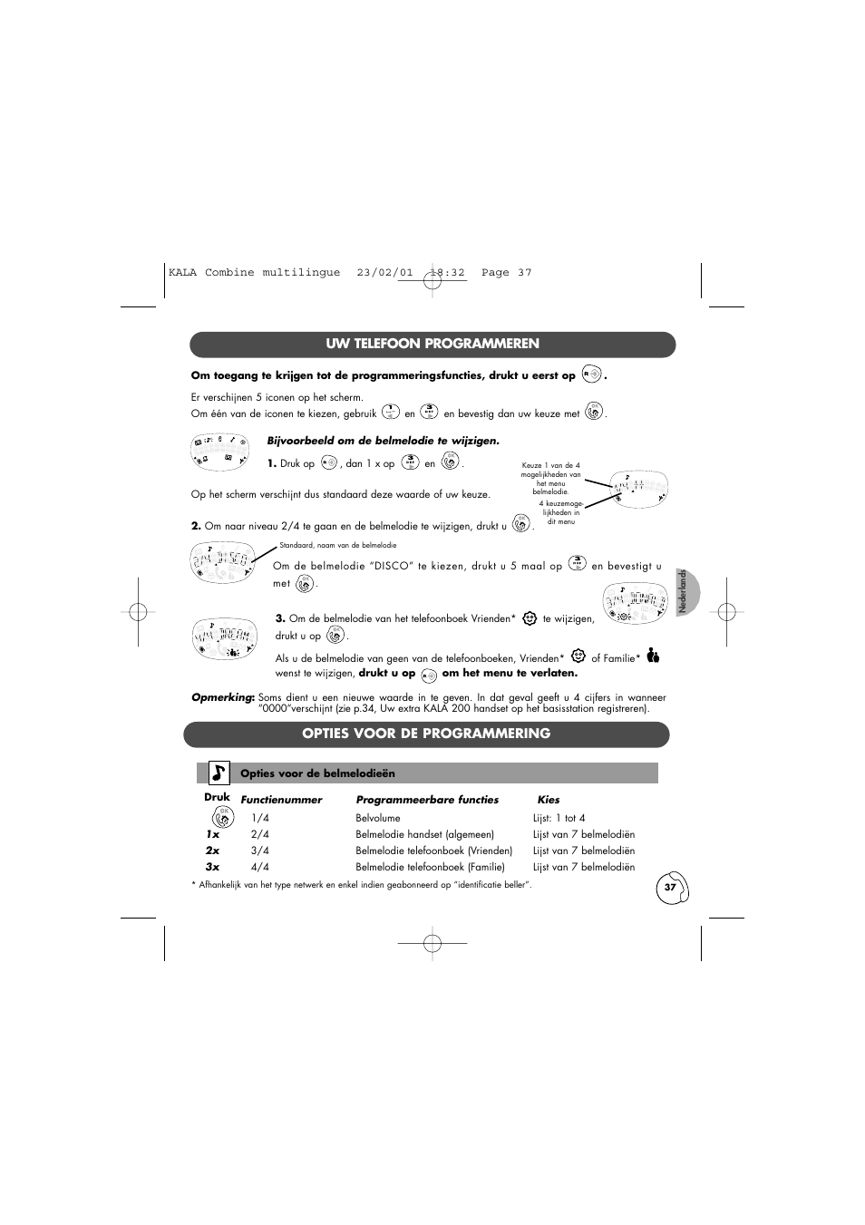 Philips KALA TD6830 User Manual | Page 37 / 88