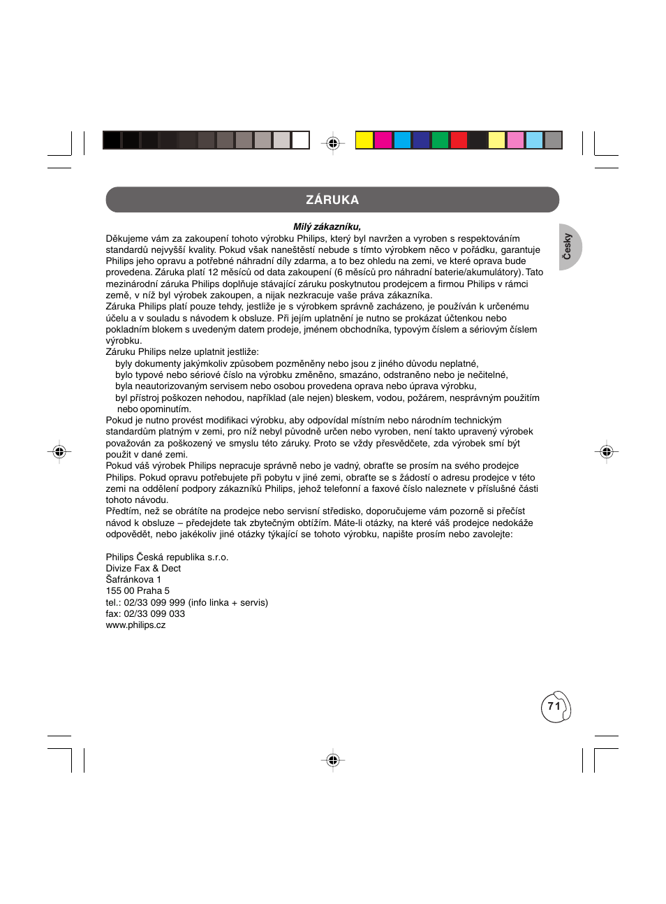 Philips KALA TD6830 User Manual | Page 71 / 88