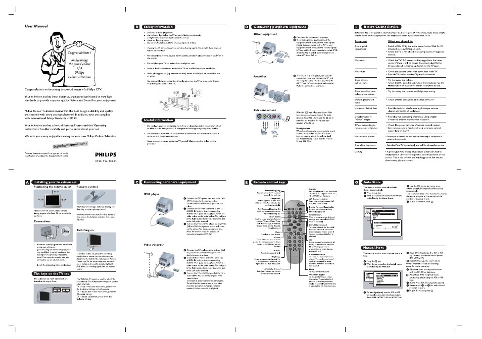 Philips 3115 116 15961 User Manual | 2 pages