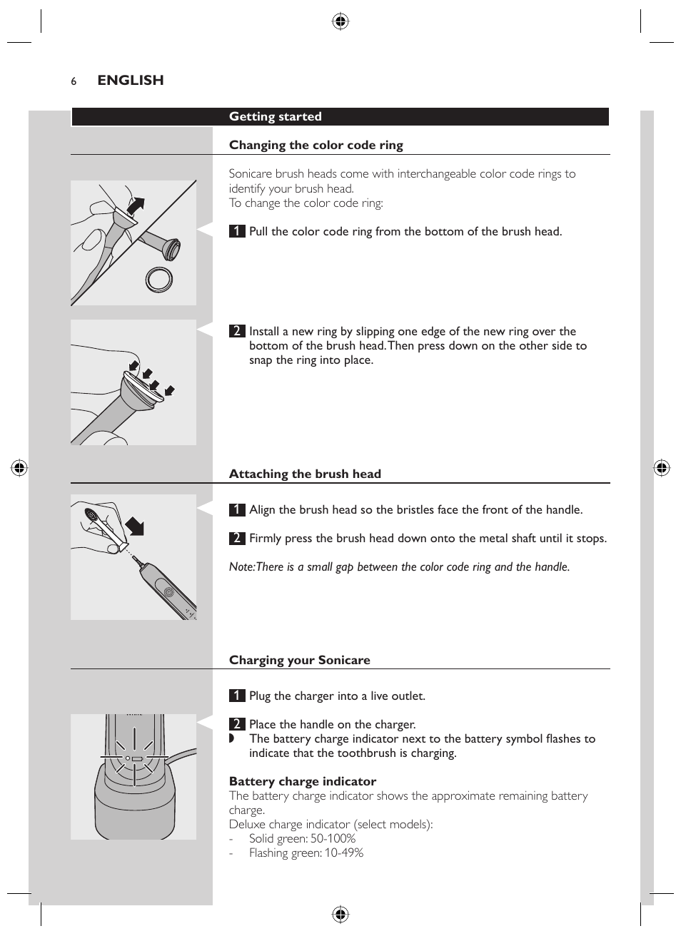 Philips SONICARE 700 SERIES User Manual | Page 6 / 16