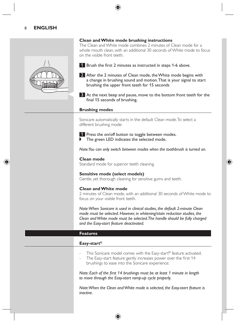 Philips SONICARE 700 SERIES User Manual | Page 8 / 16
