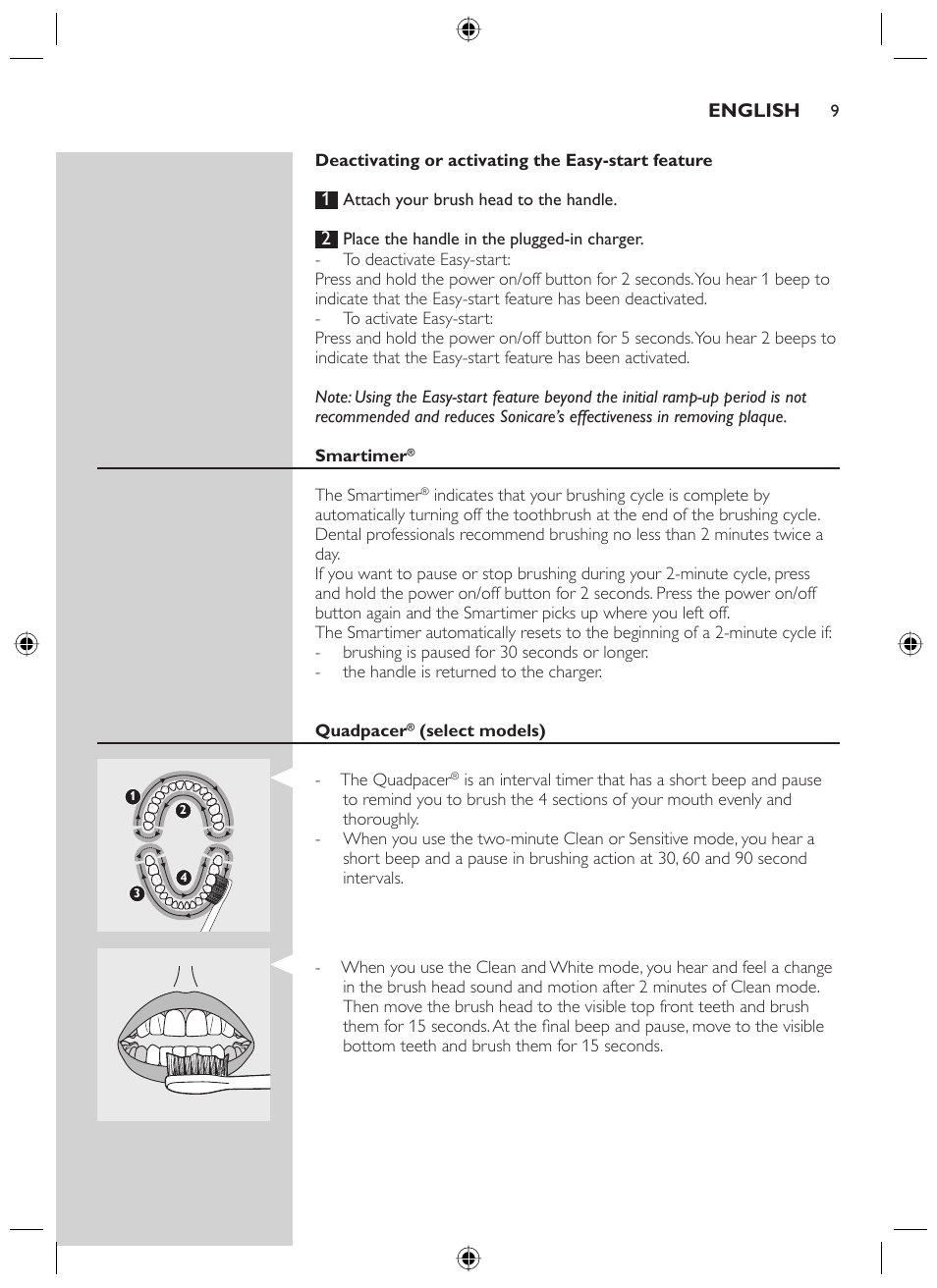 Philips SONICARE 700 SERIES User Manual | Page 9 / 16
