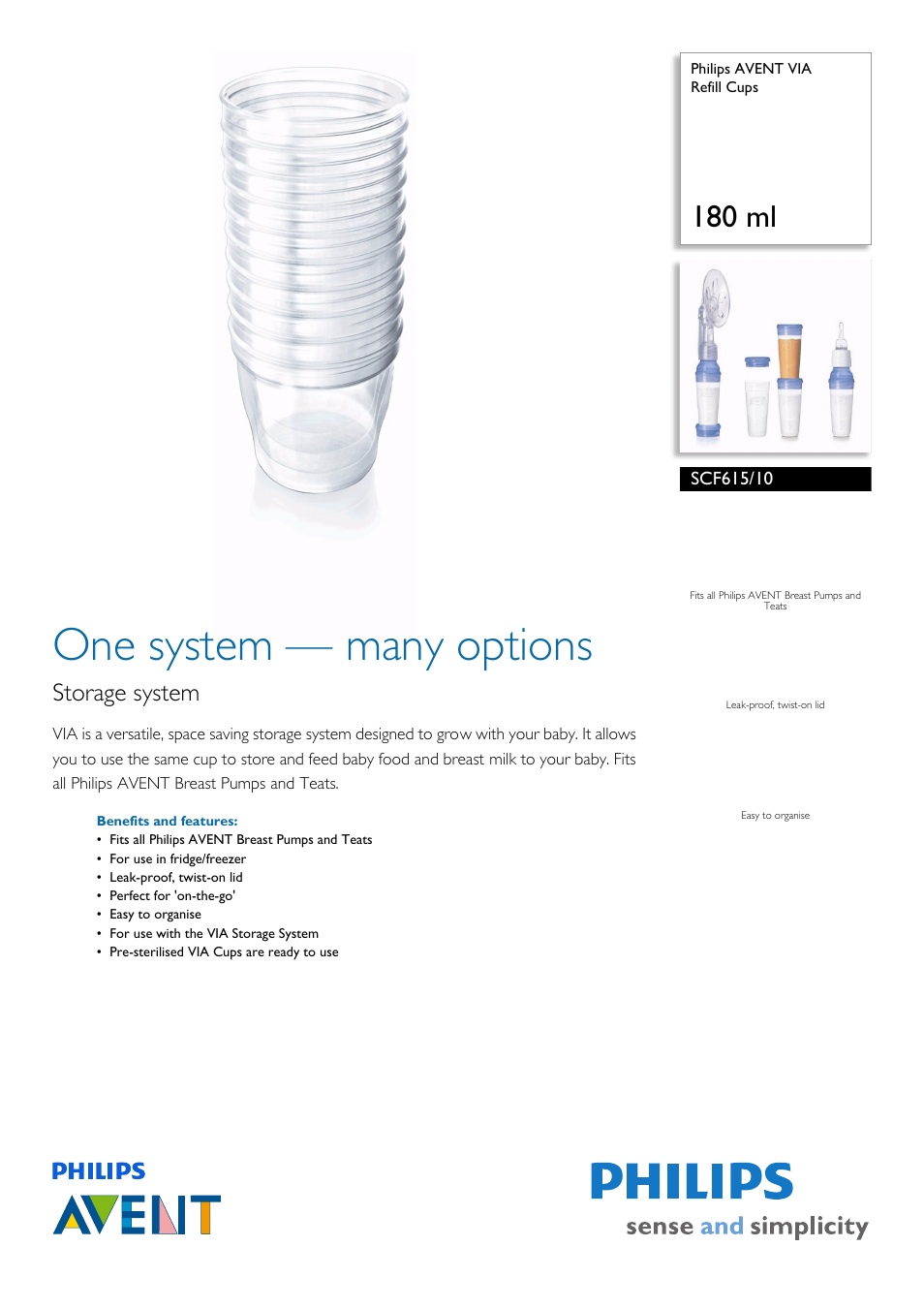 Philips SCF615/10 User Manual | 2 pages
