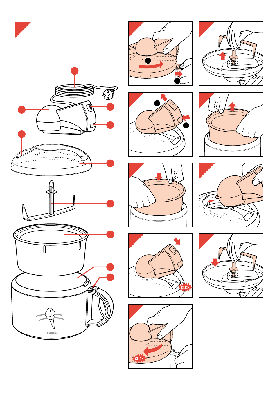 Philips HR 2300 User Manual | Page 3 / 54