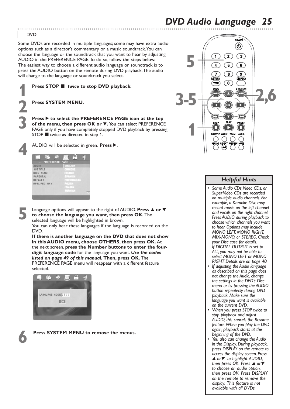 Philips DVD726 User Manual | Page 25 / 51