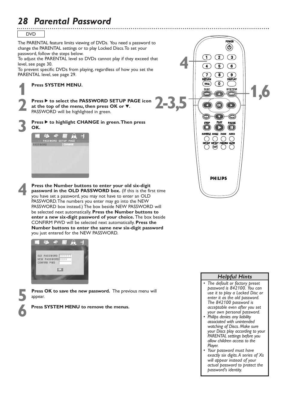 Philips DVD726 User Manual | Page 28 / 51