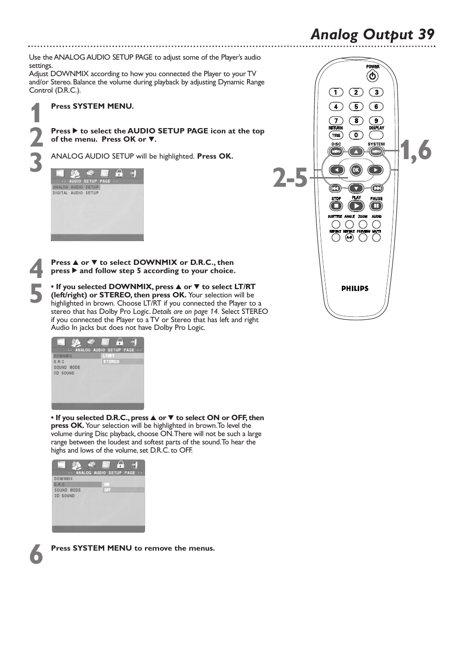 Philips DVD726 User Manual | Page 39 / 51