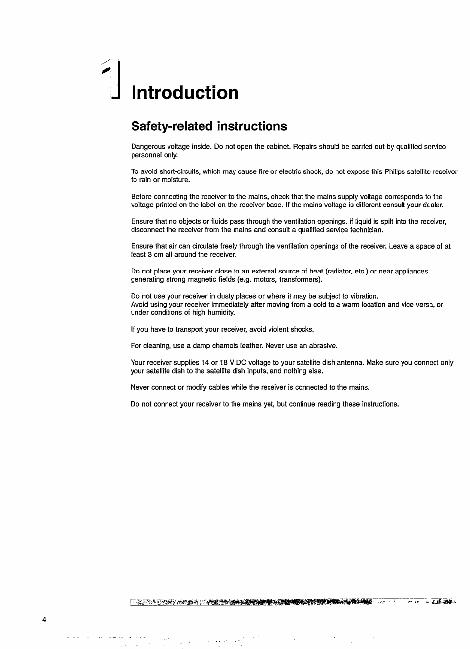 Safety-related instructions, Introduction | Philips STU130A User Manual | Page 8 / 26