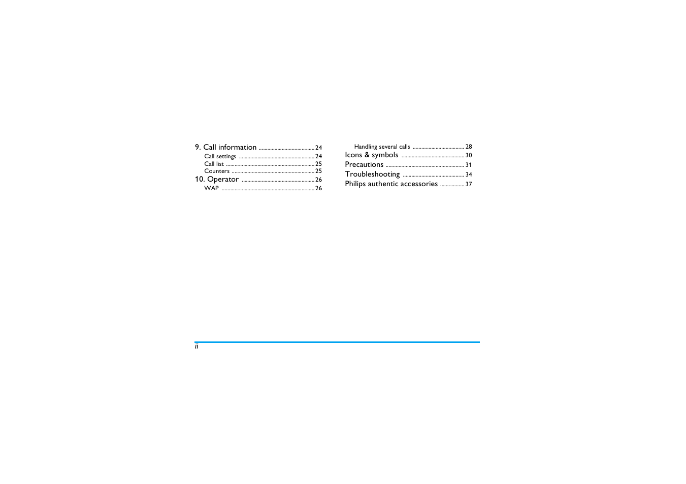 Philips E-GSM 900/1800 User Manual | Page 5 / 45