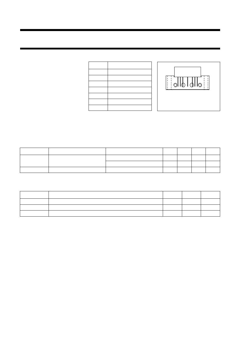 Features, Description, Pinning - sot115j | Pin configuration, Quick reference data, Limiting values, Catv amplifier module bgy580 | Philips BGY580 User Manual | Page 2 / 8