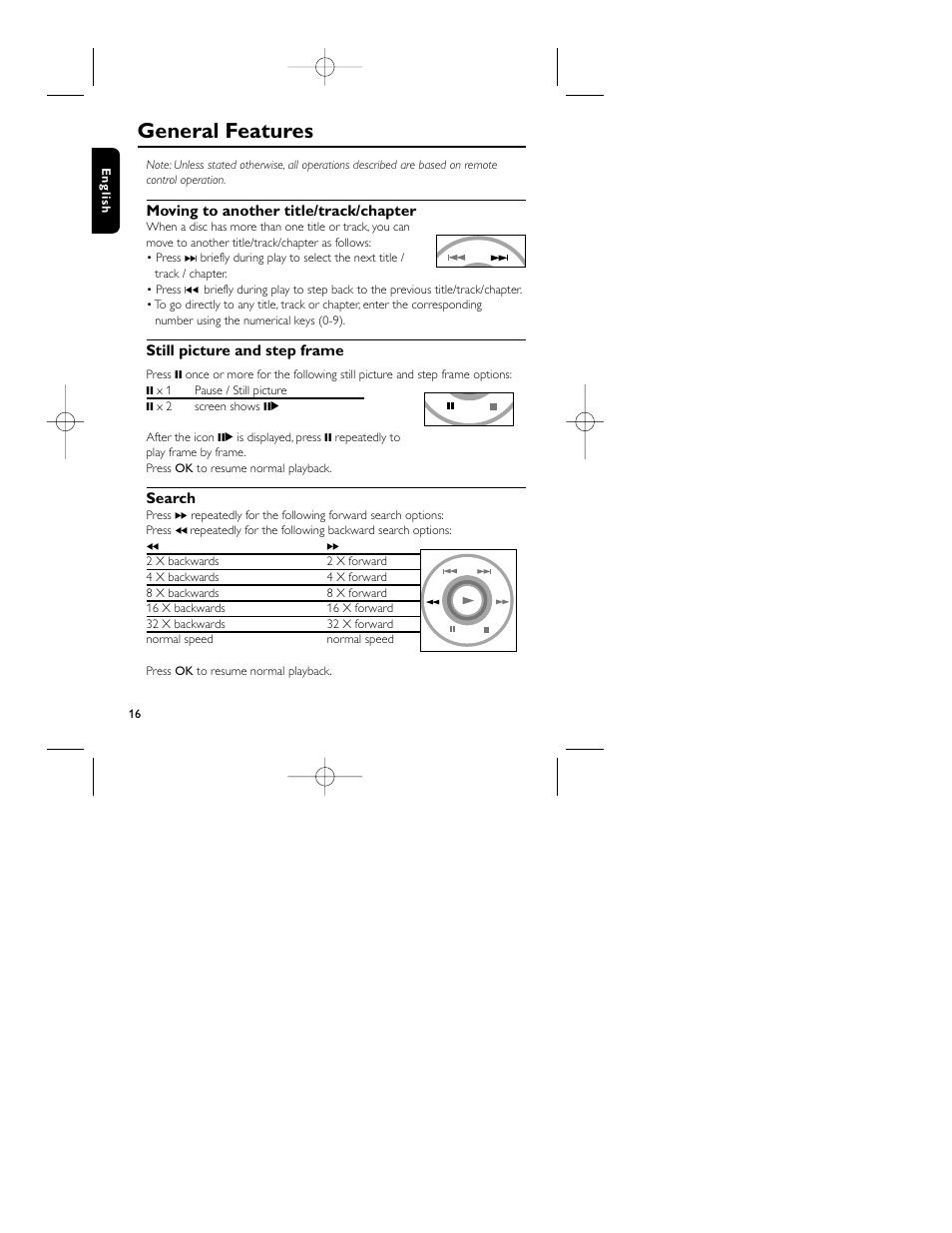 General features | Philips PET715 User Manual | Page 18 / 28