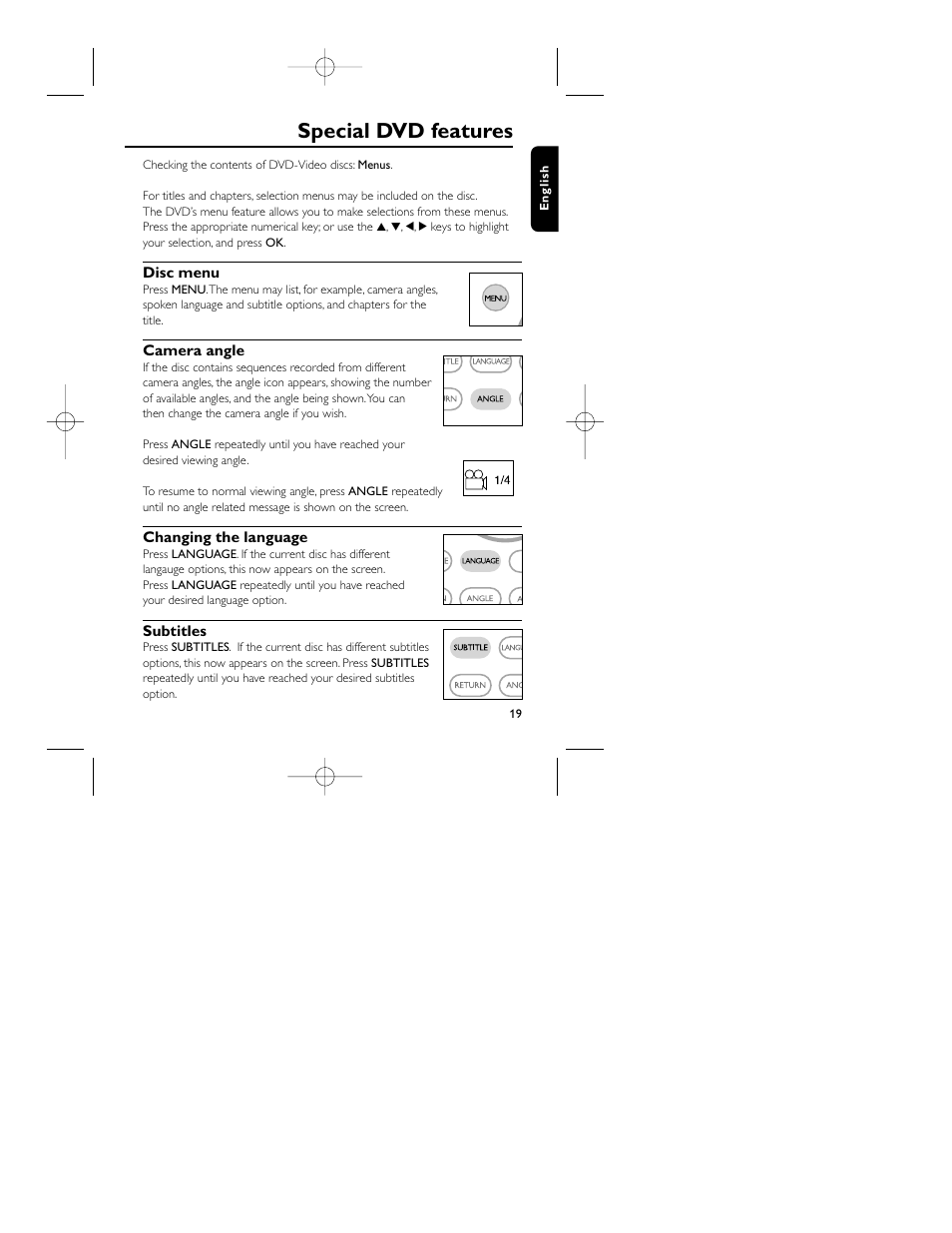 Special dvd features | Philips PET715 User Manual | Page 21 / 28