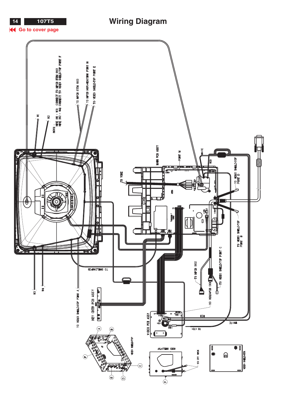 Wiring diagram | Philips V30 User Manual | Page 14 / 109