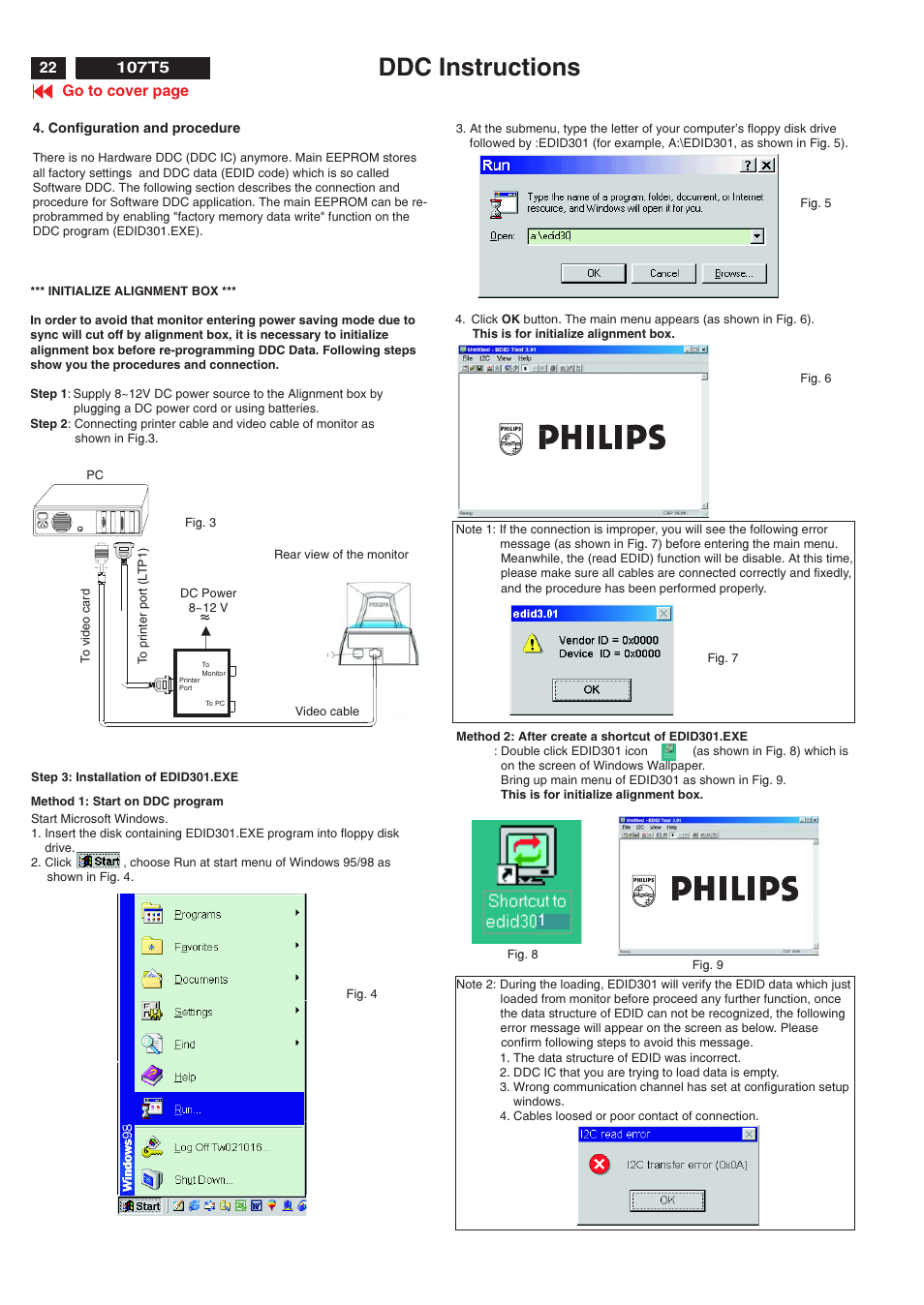 Ddc instructions | Philips V30 User Manual | Page 22 / 109