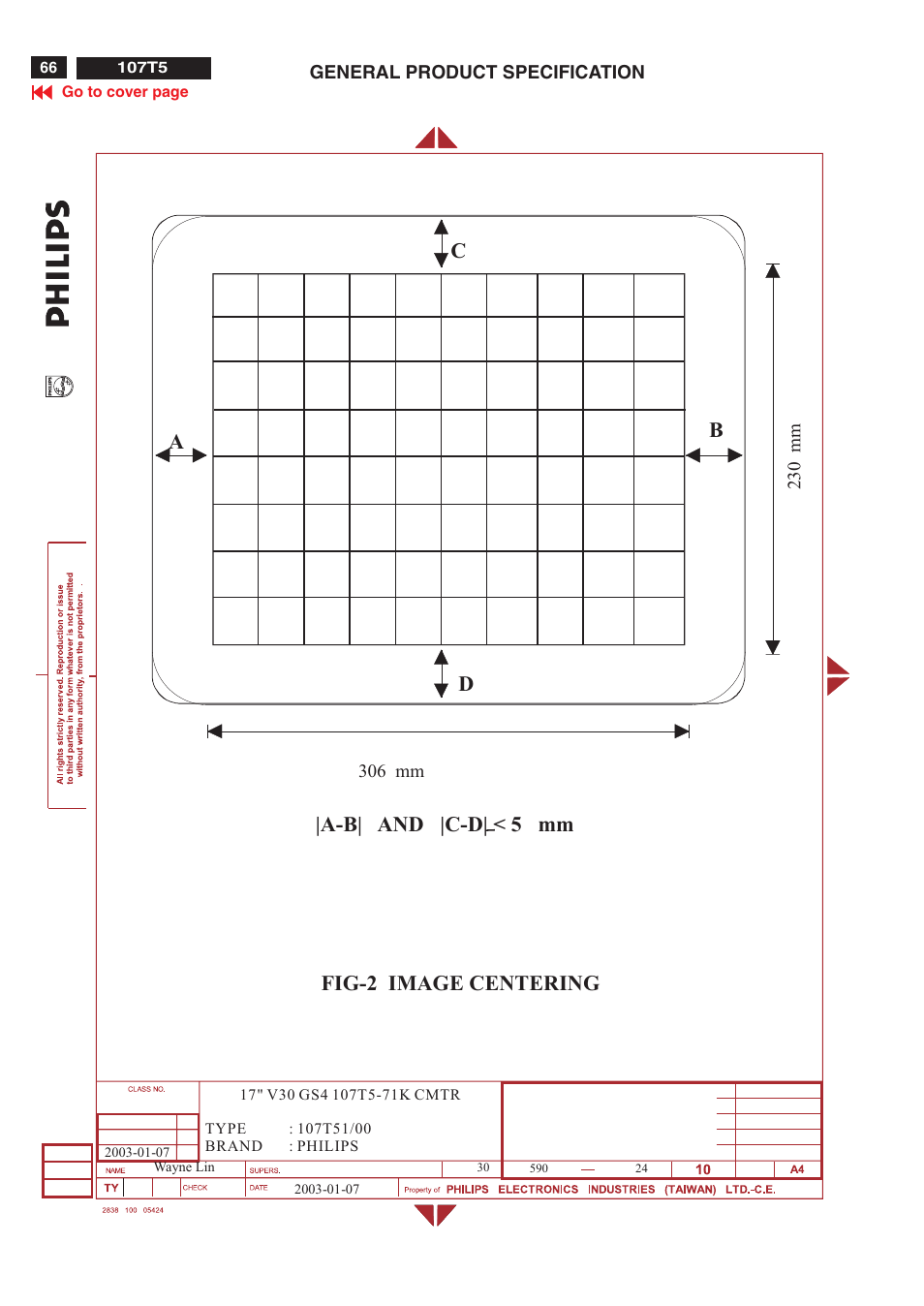 Fig-2 image centering | Philips V30 User Manual | Page 66 / 109