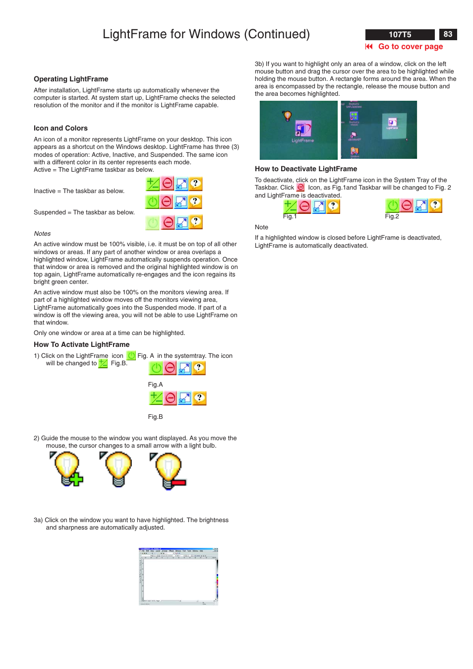 Lightframe for windows (continued) | Philips V30 User Manual | Page 83 / 109