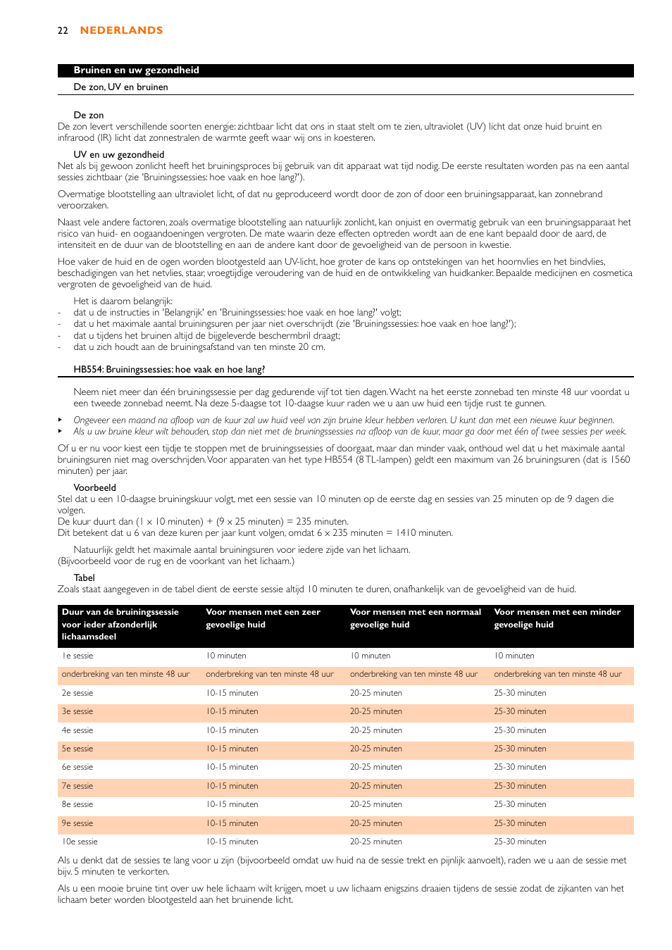 Philips HB556 User Manual | Page 22 / 60