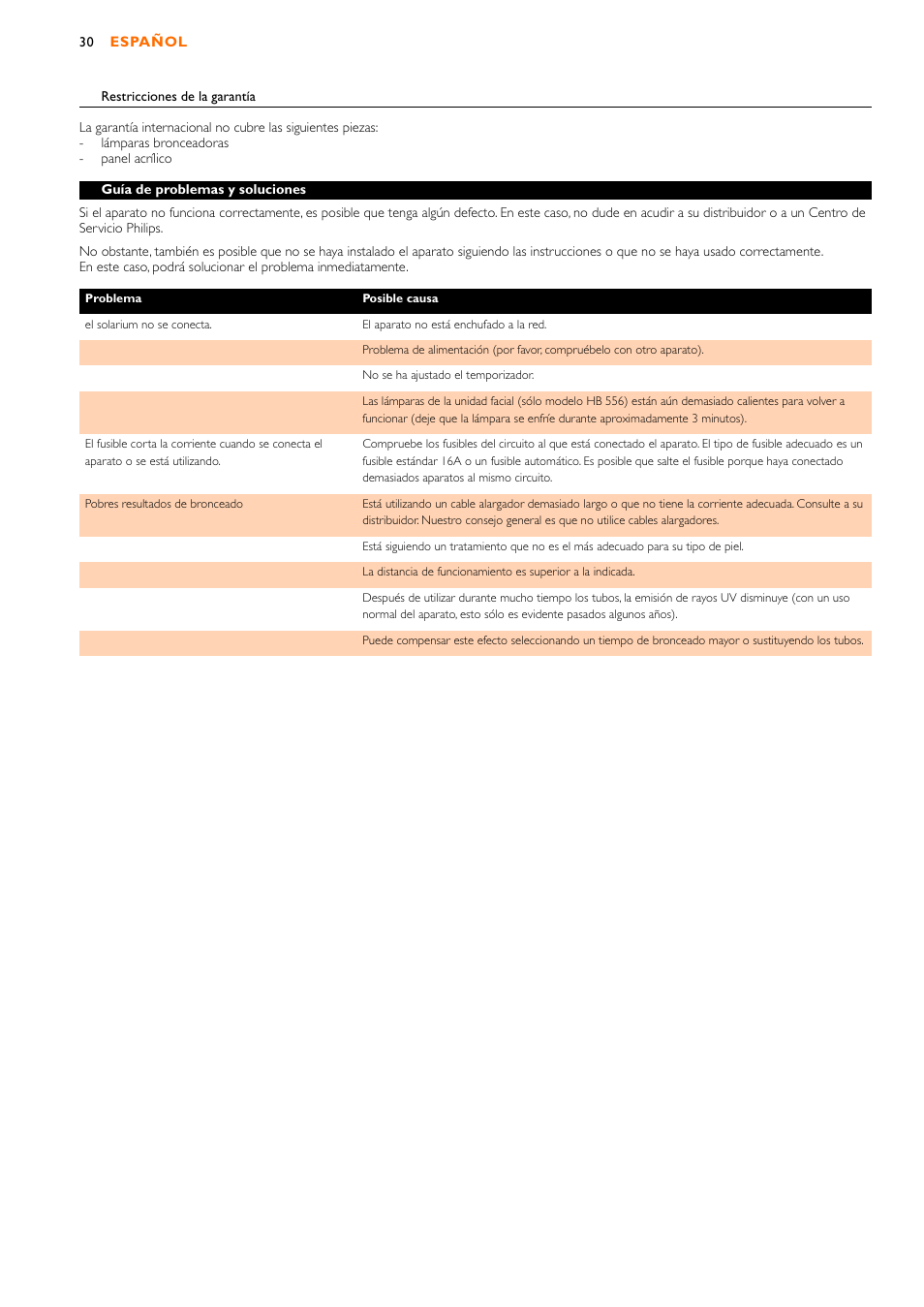 Philips HB556 User Manual | Page 30 / 60