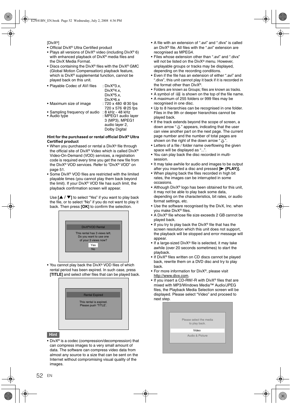 Philips HDR3700 User Manual | Page 52 / 100