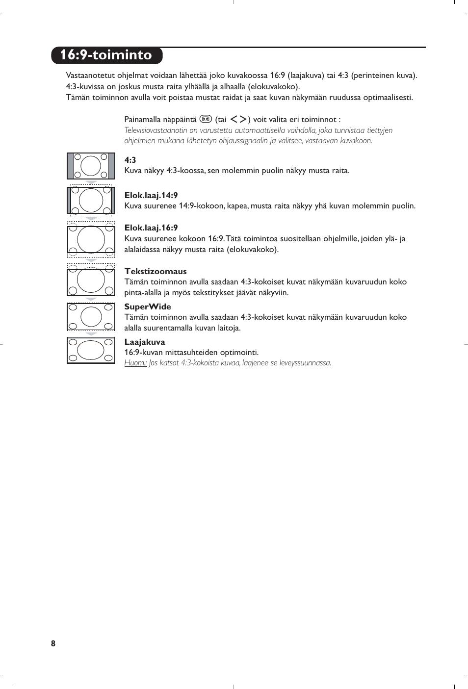 9-toiminto | Philips 15PF5120/58 User Manual | Page 126 / 262