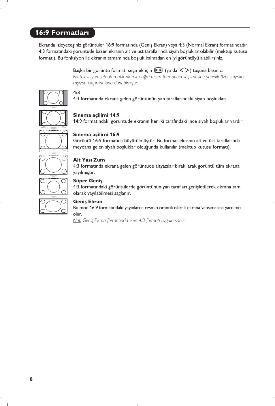 9 formatlar | Philips 15PF5120/58 User Manual | Page 198 / 262