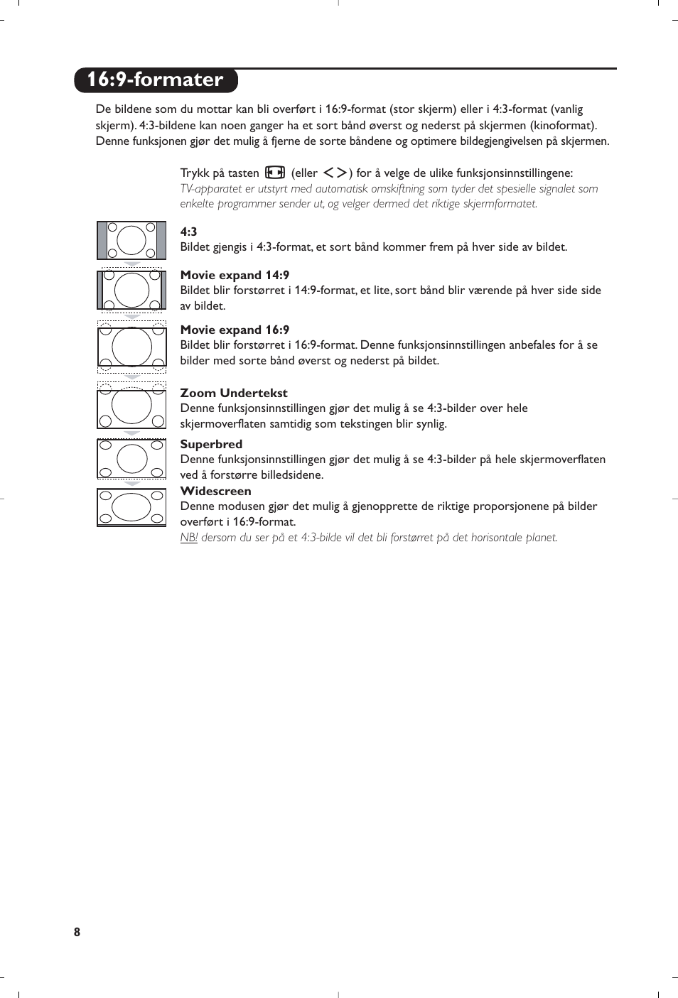 9-formater | Philips 15PF5120/58 User Manual | Page 98 / 262