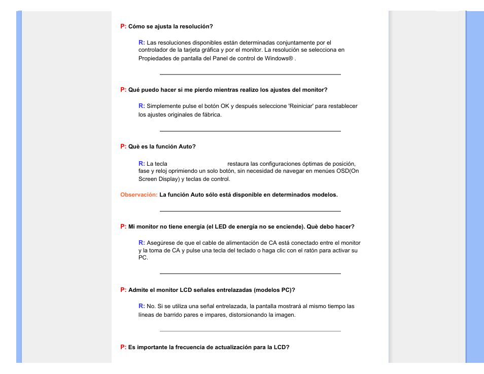 Philips 220CW8 User Manual | Page 5 / 114